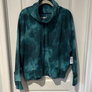 Old Navy Teal Tie-Dye Pullover